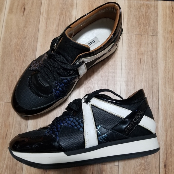 Jimmy Choo Shoes - Jimmy Choo Black Mesh London Low top sneakers